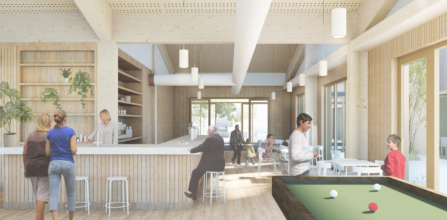 Binnenaanzicht ontwerp Huis van Ten Post