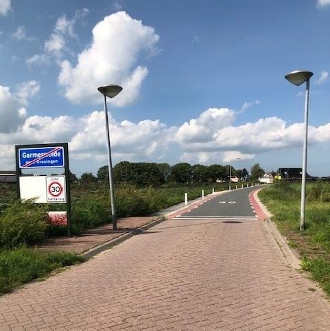 Foto eind bord einde dorp Garmerwolde