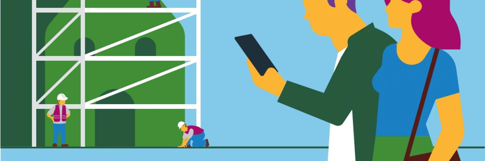 Bouwapp illustratie