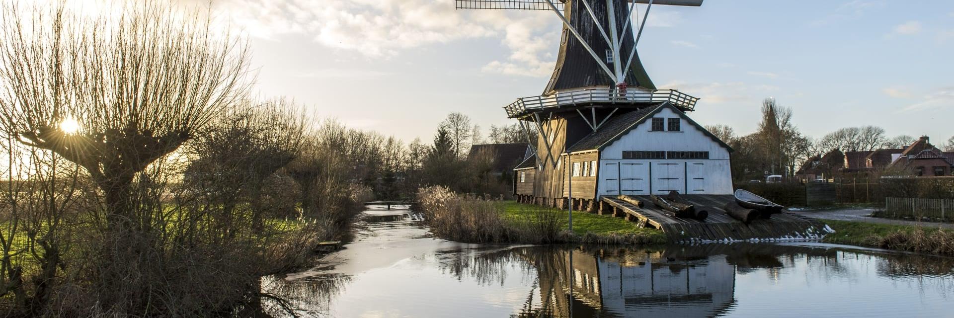 Foto van de molen in Woltersum
